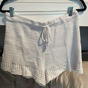 Aerie Knit Shorts White Size XL